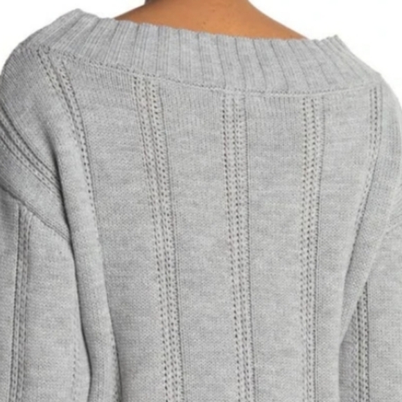 Bb Dakota Drop Needle 3/4 Sleeve Sweater - Picture 3 of 13